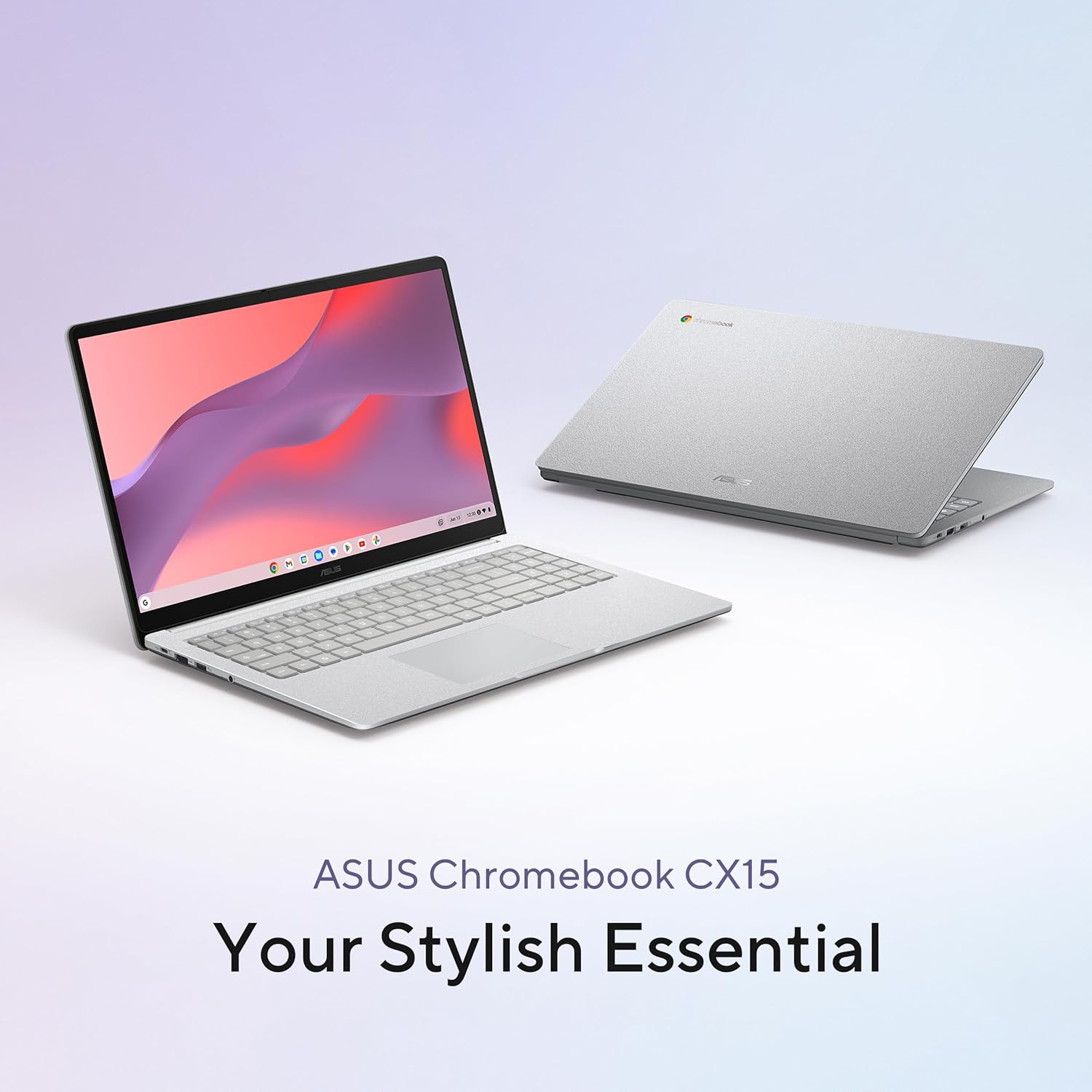 Laptopandtablets24 ASUS Chromebook CX15 Laptop, 15.6" FHD Anti-Glare Display, Intel Celeron N4500 Processor, 128GB Storage, 8GB RAM, ChromeOS, Pure Grey, CX1505CKA-AS88F-PG - Image 1