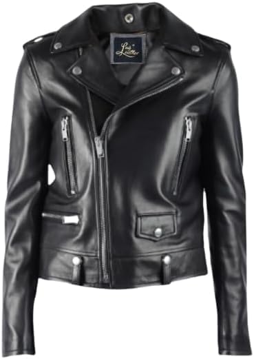 Menswomens36 SID Women's Lambskin Cubby Leather Jacket, Biker Jacket, XXXLarge - Image 1