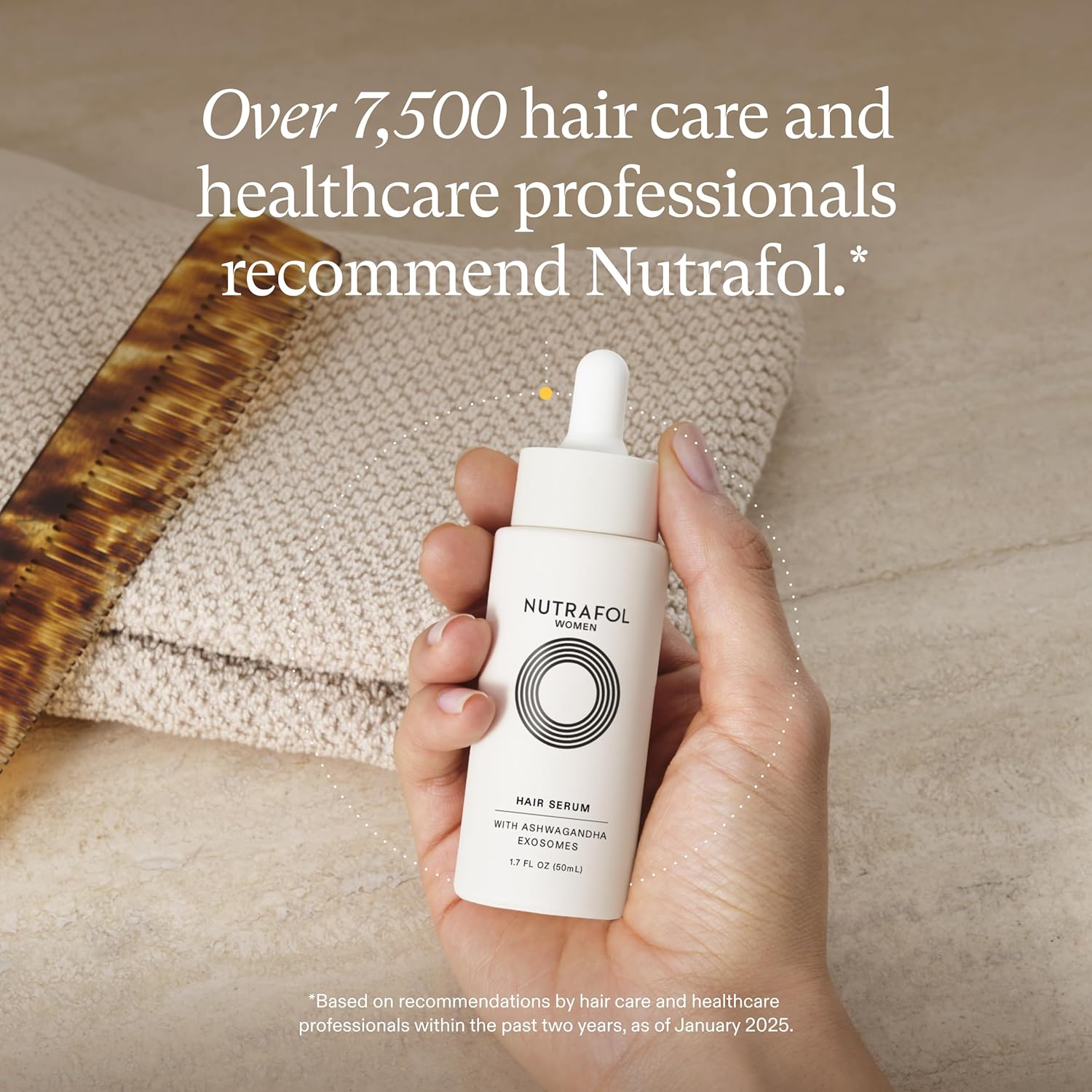 beauty1 Nutrafol Women's Hair Serum, Supports Visibly Thicker and Stronger Hair, Vegan, Lightweight and Fast-Absorbing - Image 1