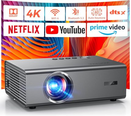 4K Projector with Netflix& Dolby Audio