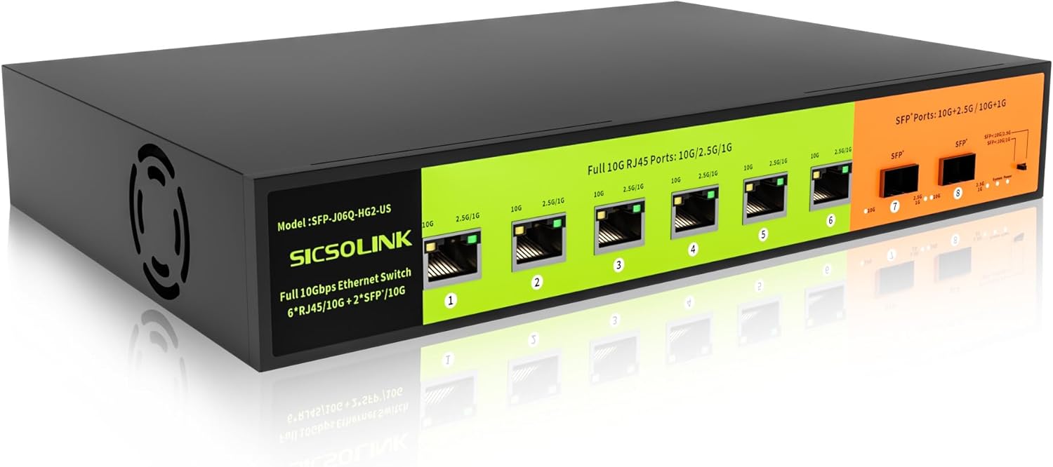 comp27 10GB Switch 8 Port Unmanaged