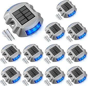 VOLISUN 12-Pack Solar Deck/Dock Lights