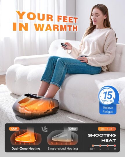 KINGJOY Foot Massager with Heat