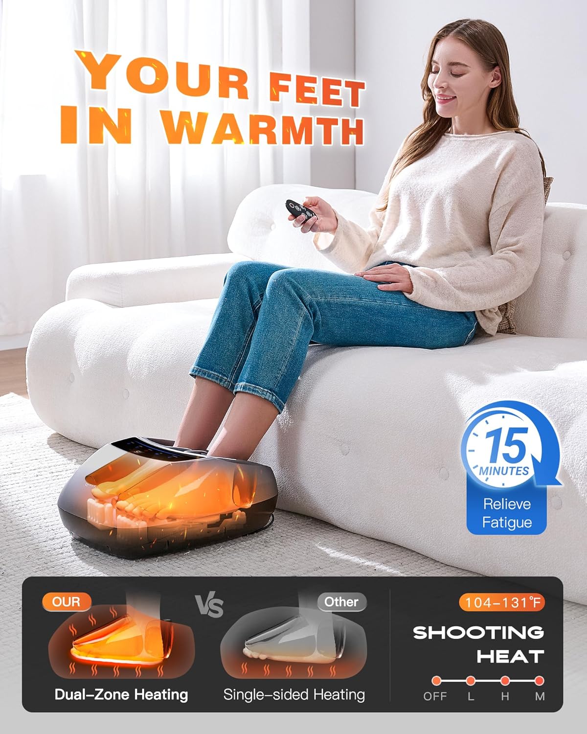 KINGJOY Foot Massager with Heat KINGJOY Foot Massager with Heat