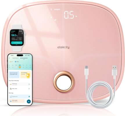 Etekcity Rechargeable Pink Smart Scale