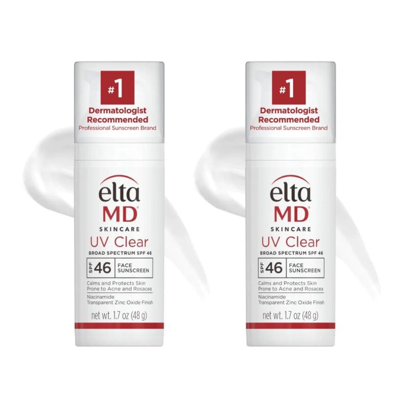 EltaMD UV Clear face sunscreen SPF 46 oil free zinc oxide sunscreen for sensitive and acne prone skin